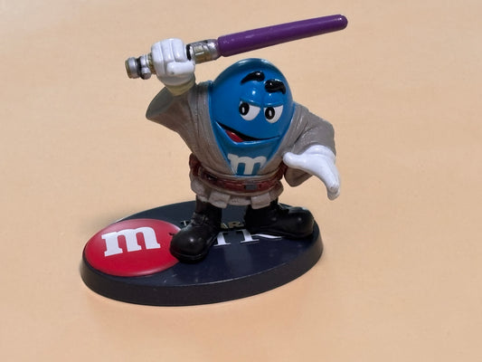 Star Wars Chocolate Mpire Mace Windu Loose 2.5" PVC Blue Figure Hasbro 2005
