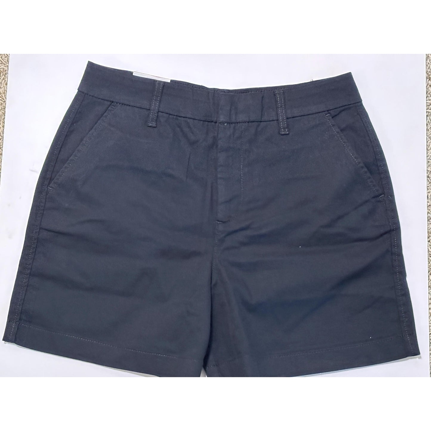 Gloria Vanderbilt Chino Shorts Womens Shorts Black 8 NWT