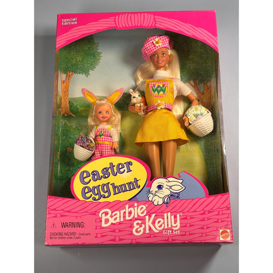 Vintage 1997 Barbie and Kelly Easter Egg Hunt Gift Set Special Edition 19014