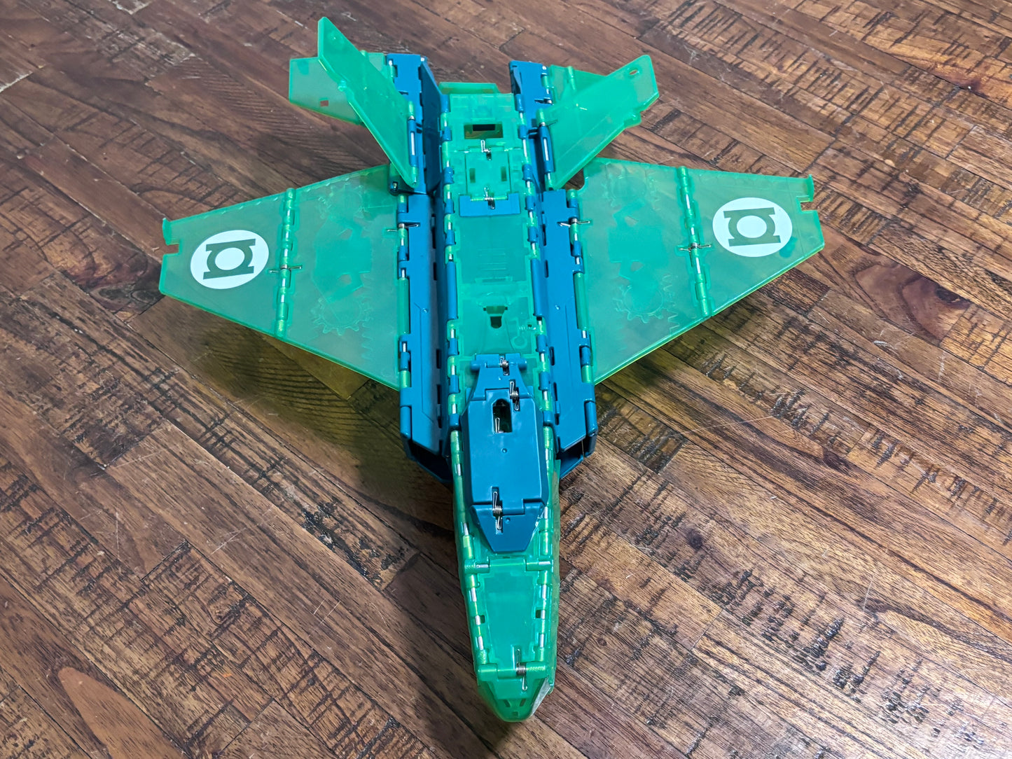 Green Lantern Hal Jordan Ring Blast Jet With Figure Transforms Jet To Tank