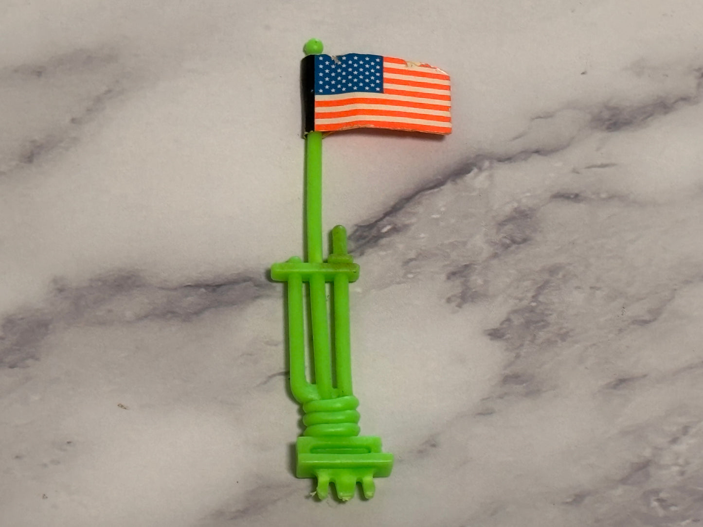 Vintage GI Joe ARAH 1992 Patriot Flagpole Antenna USA America Flag Vehicle Part