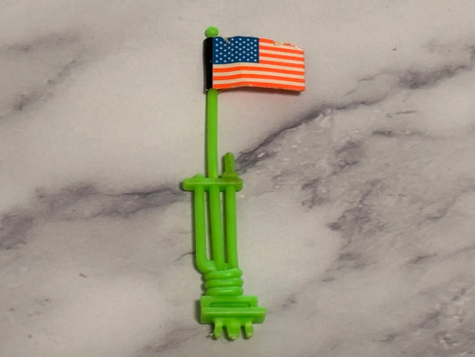 Vintage GI Joe ARAH 1992 Patriot Flagpole Antenna USA America Flag Vehicle Part