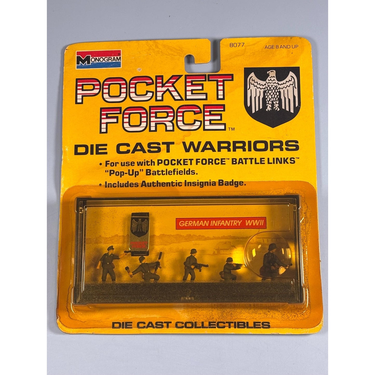 1990 Monogram Pocket Force Die Cast Warriors German Infantry WWII 8077 New
