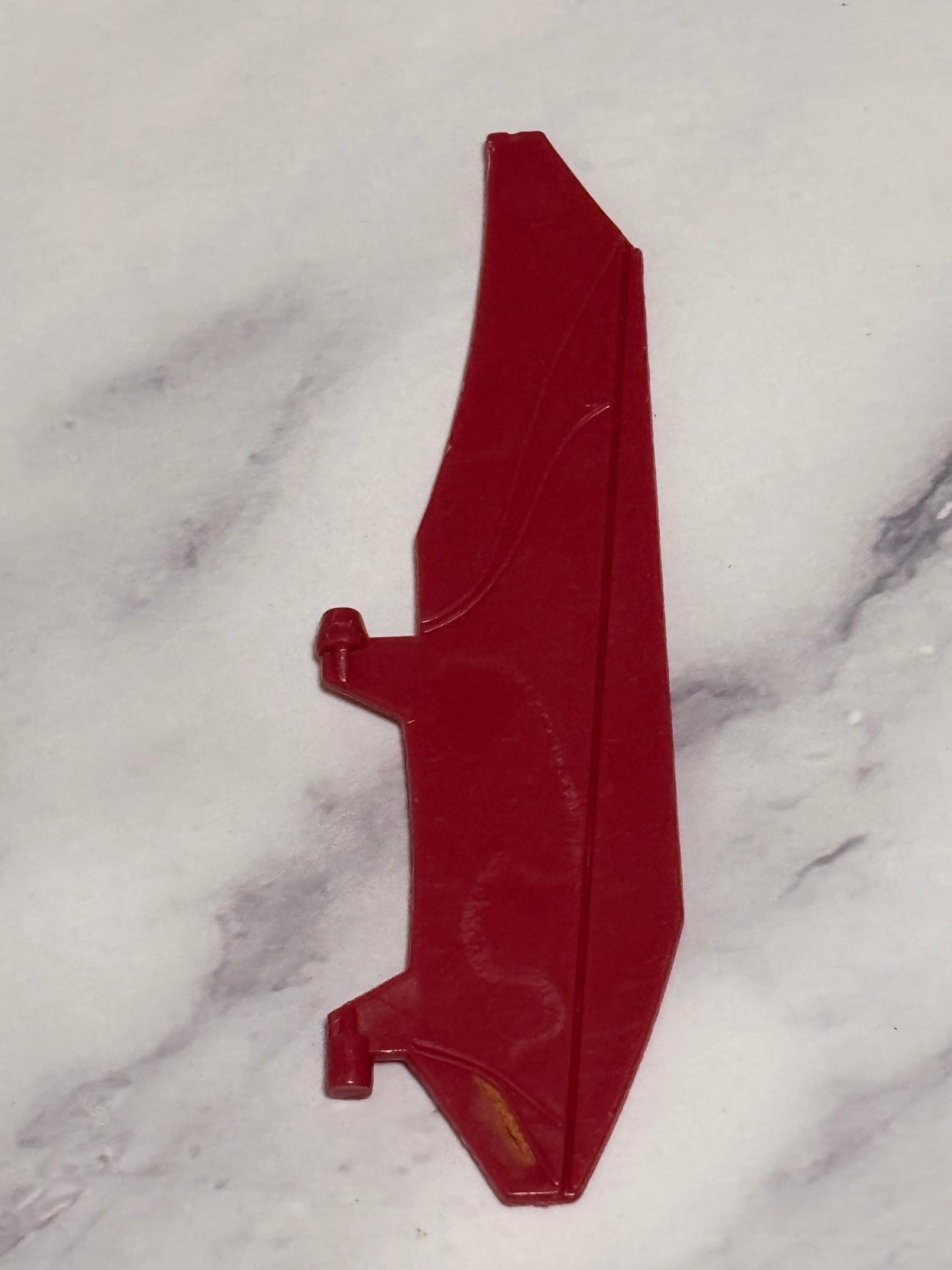 1988 Hasbro Gi Joe Cobra Bugg Dual Maroon Rudder Weapon Vehicle Part Vintage