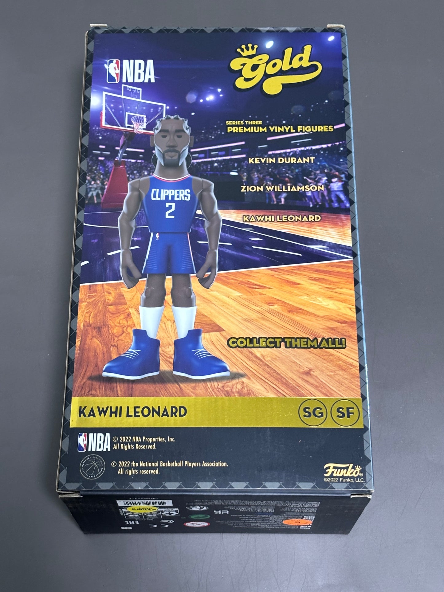 Funko Gold Kawhi Leonard NBA Clippers Premium Vinyl Figure