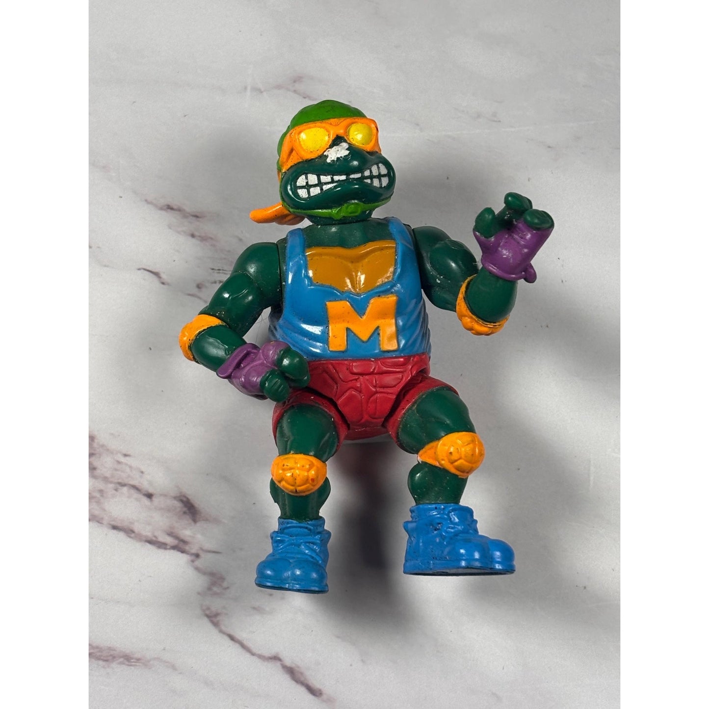 Skateboardin' Mike Michelangelo 1991 TMNT Teenage Mutant Ninja Turtles 4”