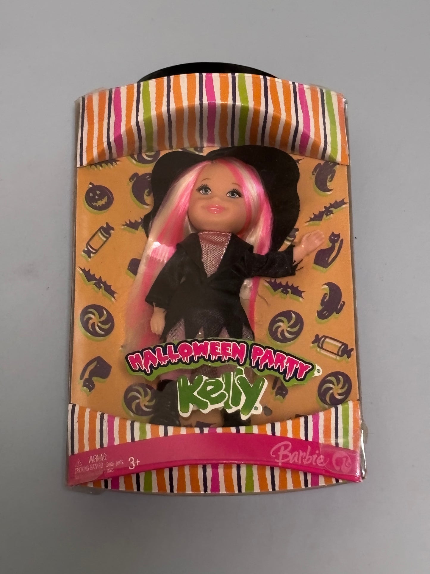 2007 Halloween Party Witch Kelly - Barbie Doll #K9180 Pink & Blonde Hair - New