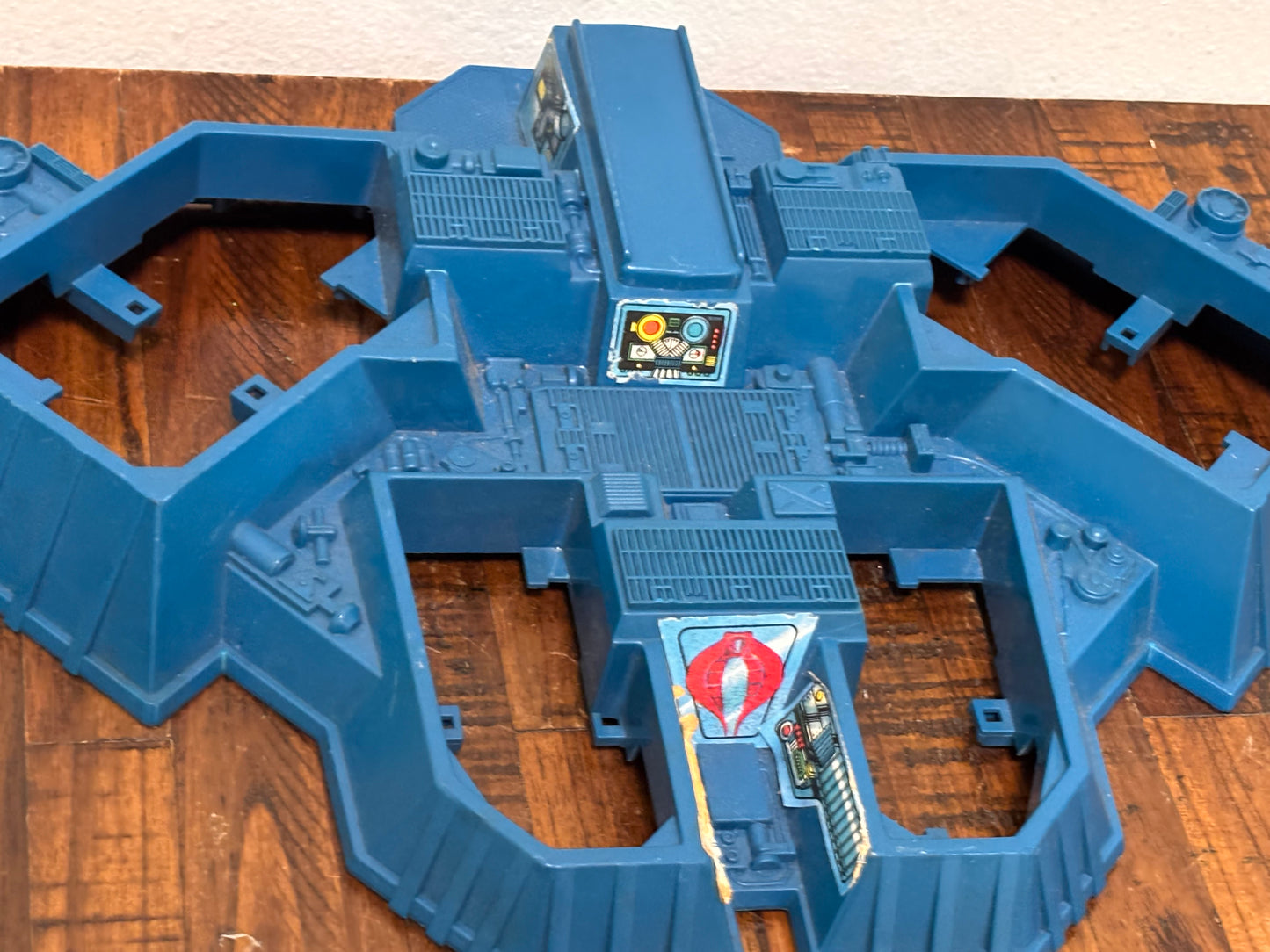 GI Joe Cobra Battle Game Blue Battle Station base 1982 Replacement Vintage