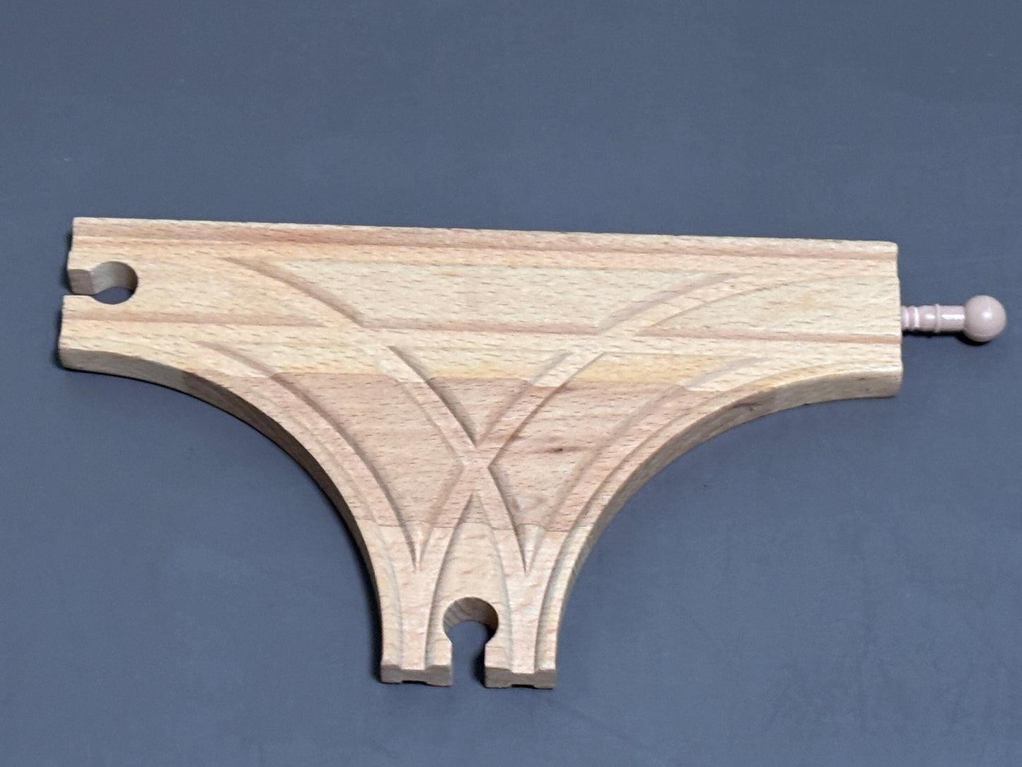 Wooden T-Switch Train Track 3-Way Intersection Railway Brio Thomas Compatible