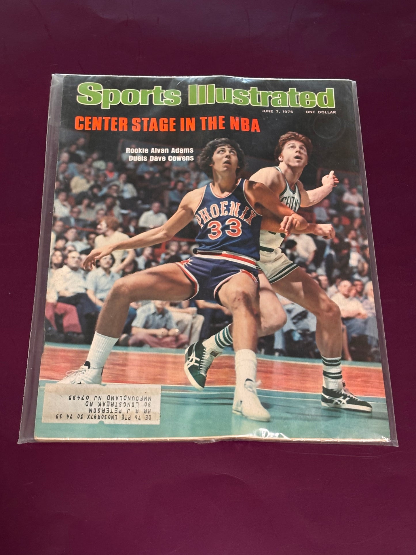 Sports Illustrated June 7 1976 Alvan Adams Duels Dave Cowens Center Stage NBA