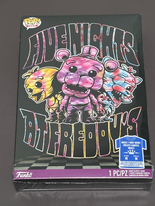 Funko Pop Tees Five Nights at Freddy's Summer Tie Dye Shirt Size M Medium New