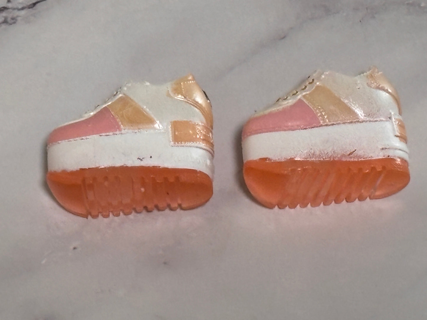 Rainbow High Georgia Bloom Series 3 Pink Peach Platform Shoes Sneakers