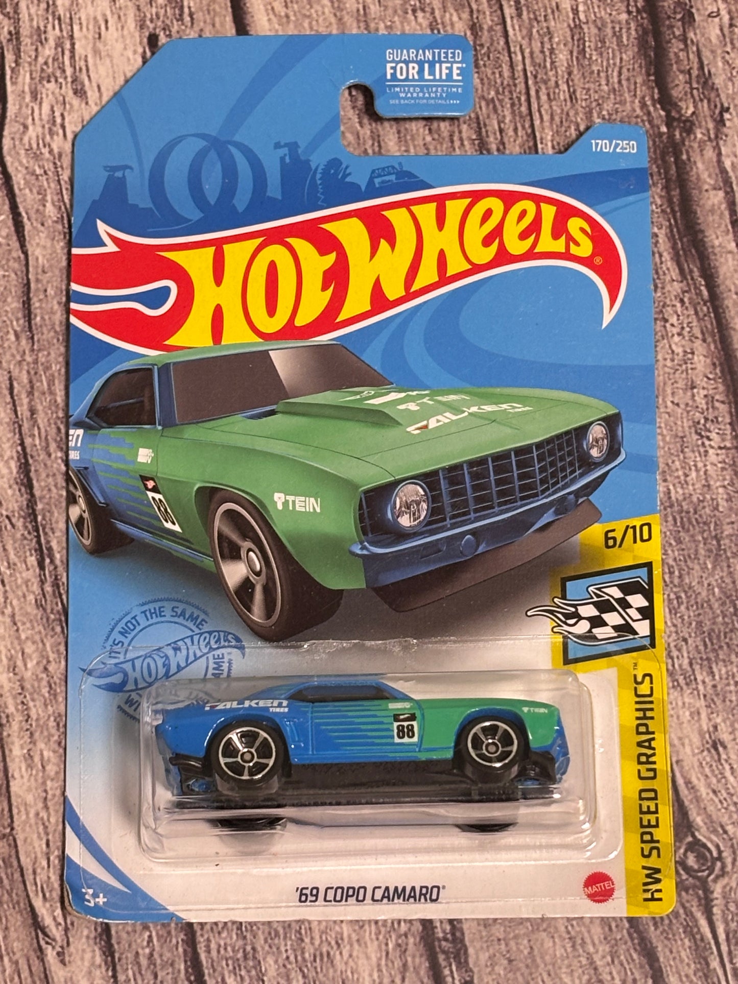 2021 Hot Wheels ‘69 Copo Camaro (Blue/Green) HW Speed Graphics 6/10 Falken