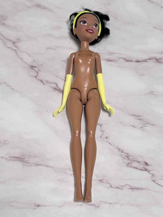 Disney Princess Tiana 11" Nude Doll Painted Yellow Gloves Hasbro 2015