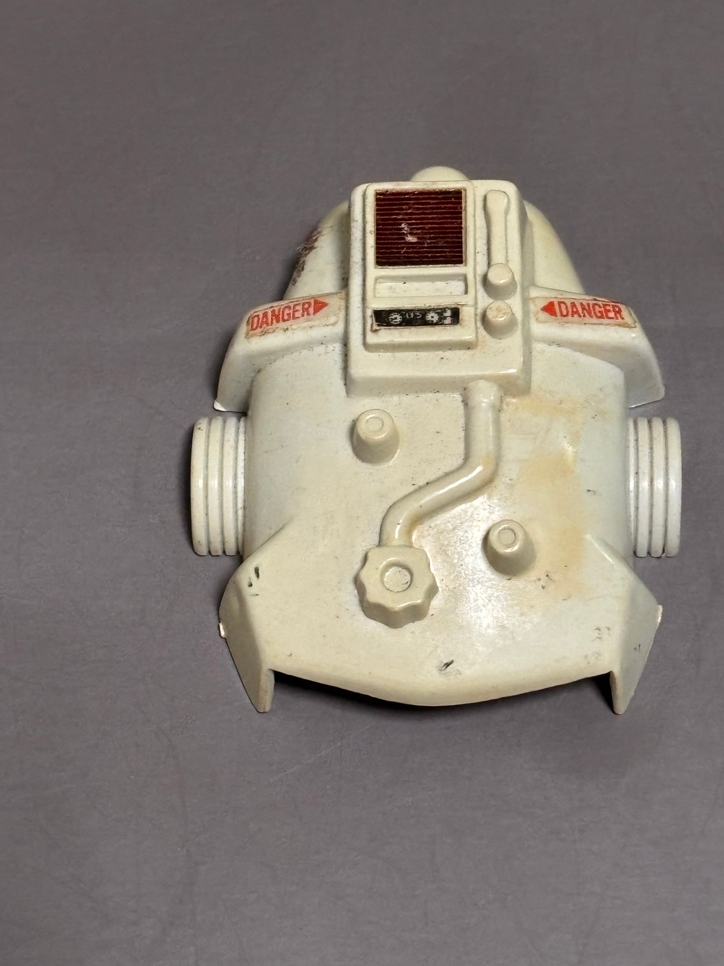 GI Joe Cobra Snake Battle Armor Vintage 1983 Back Plate Gray Accessory Part Only