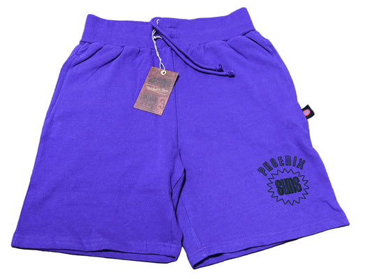 Phoenix Suns Mitchell & Ness NBA Fleece Heather Purple Shorts Women’s Medium M New NWT