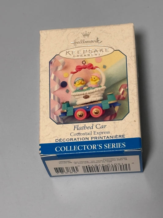 Hallmark Ornament 1998 Easter Cottontail Express Flatbed Car Collector's Series