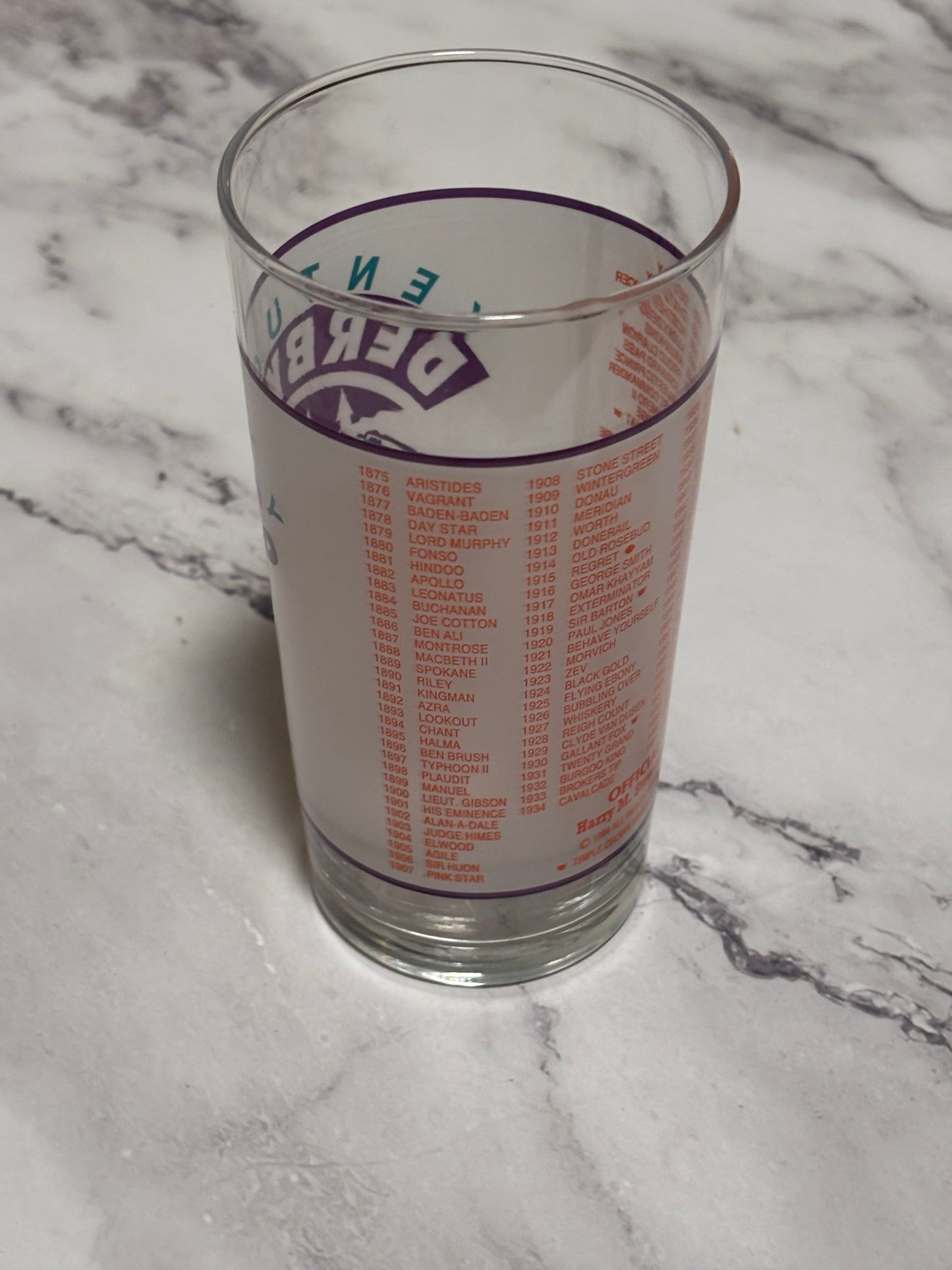 1994 Kentucky Derby Official 120th Churchill Downs Vintage Julep Glass Louisville