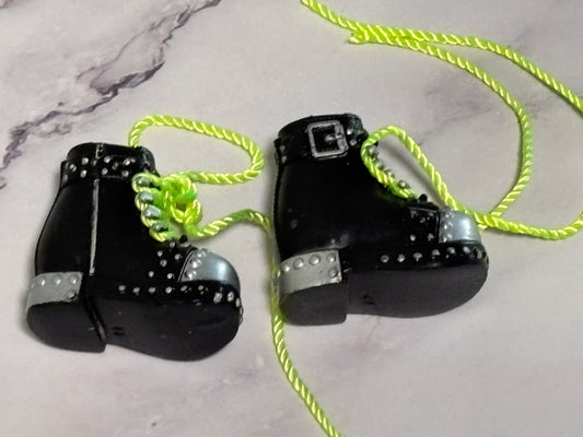 Shadow Rainbow High Harley Limestone Doll Outfit Shoes Green Laces Combat Boots