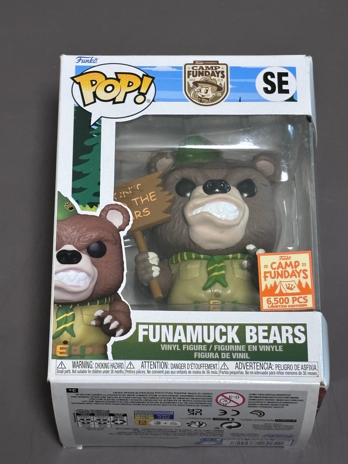 Funko Pop! Funamuck Bears Camp Fundays SE Limited Edition Vinyl Figure 6500 2023