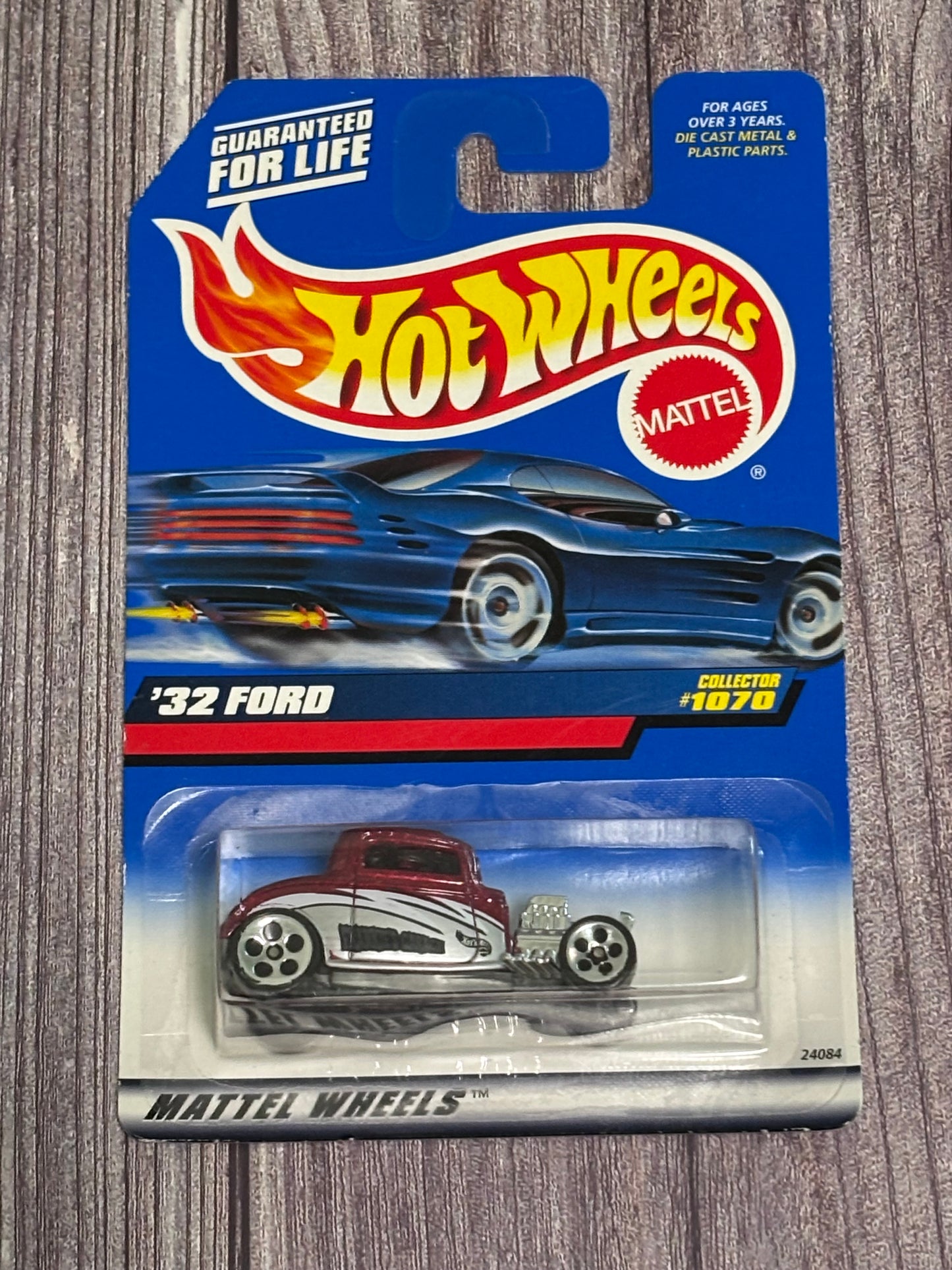 1998 Hot Wheels '32 FORD Red w/Chrome 5 Dot Spoke Wheels #1070 Mattel