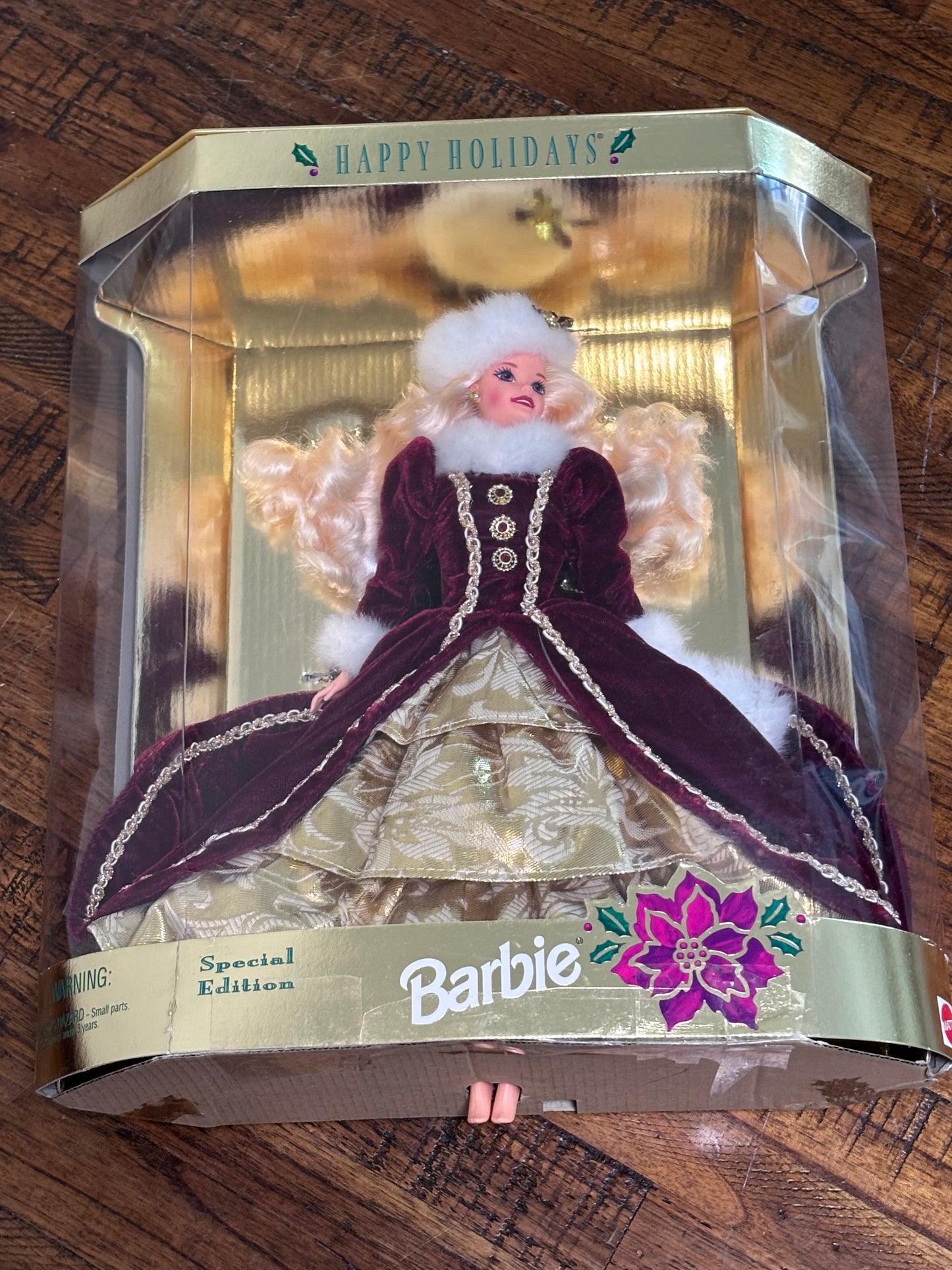 Vintage 1996 Mattel 15646 Barbie Doll Happy Holidays Special Edition New