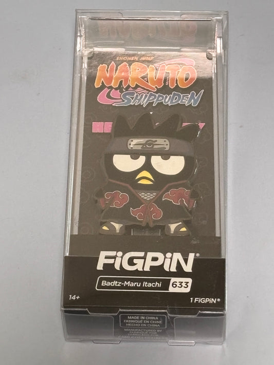 New FiGPiN Naruto Shippuden X Hello Kitty Badtz-Maru Itachi #633 Collectible Pin
