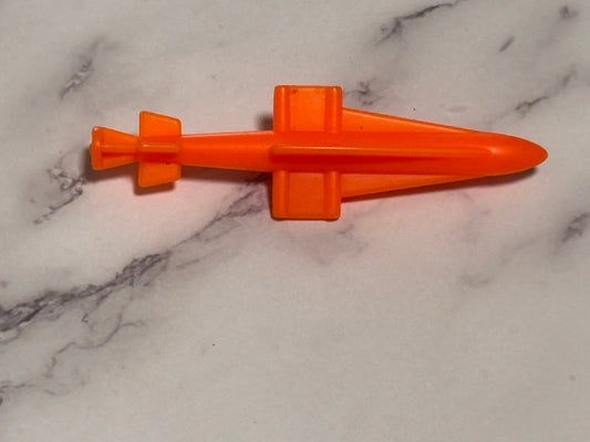 GI Joe HAVOC Vehicle Missile Rocket Part Orange ARAH 1986 Hasbro Vintage