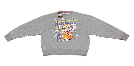 Denver Nuggets Mitchell & Ness Gray Big Face Rim Glass Breaking Hardwood Classic Hoodie Womens Medium M New NWT