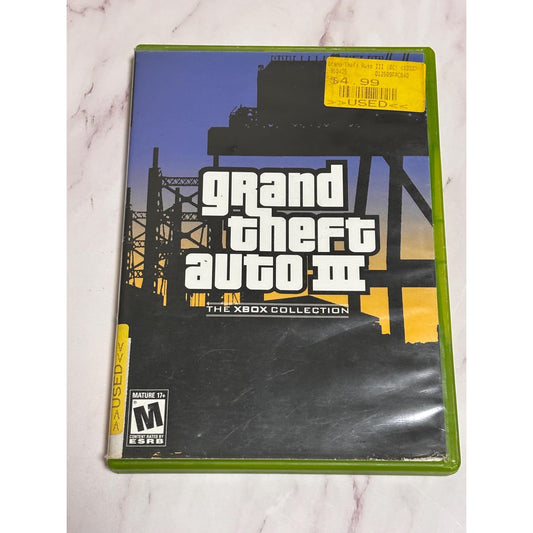 Grand Theft Auto III 3 GTA 3 - Xbox - The Xbox Collection - Complete