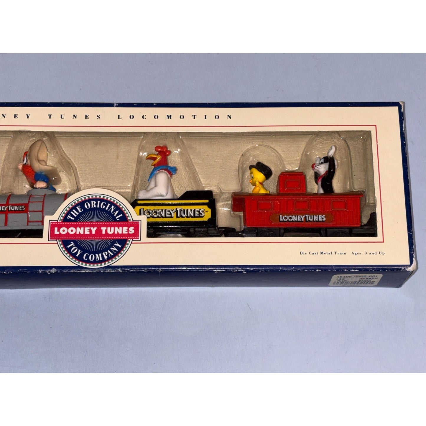 14" Vintage 1993 Looney Tunes Toy Company Locomotion 4-Pc Die Cast Metal Train