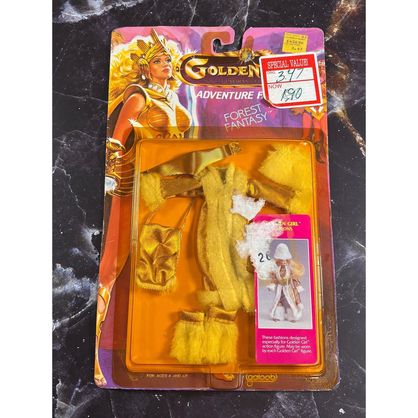 Golden Girl Guardians Adventure Fashion Forest Fantasy Outfit 1984 Galoob New