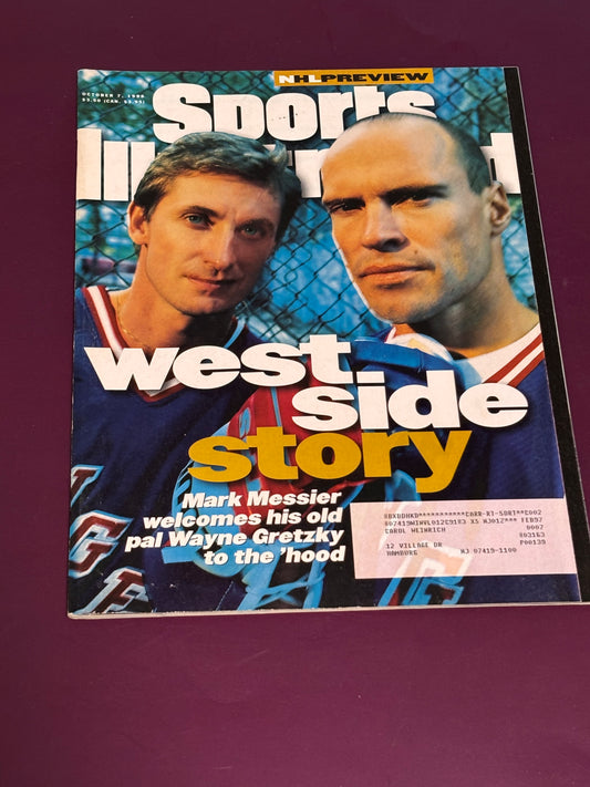 Sports Illustrated Magazine October 7, 1996 Mark Messier Wayne Gretzky NHL 10/7/96
