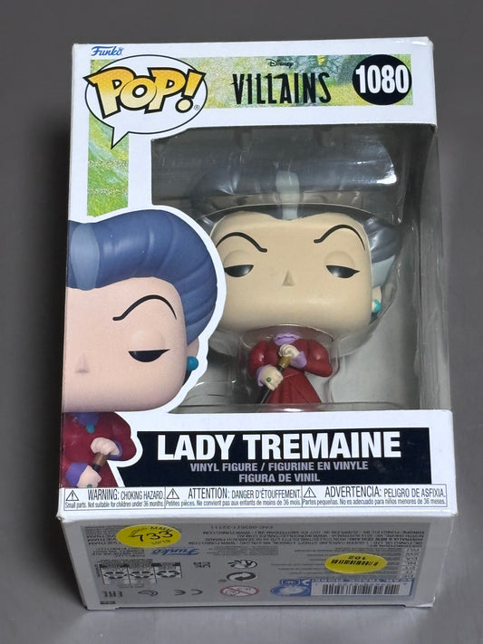 Funko Pop! Vinyl Disney Villains Lady Tremaine Lucifer Cat #1080 New