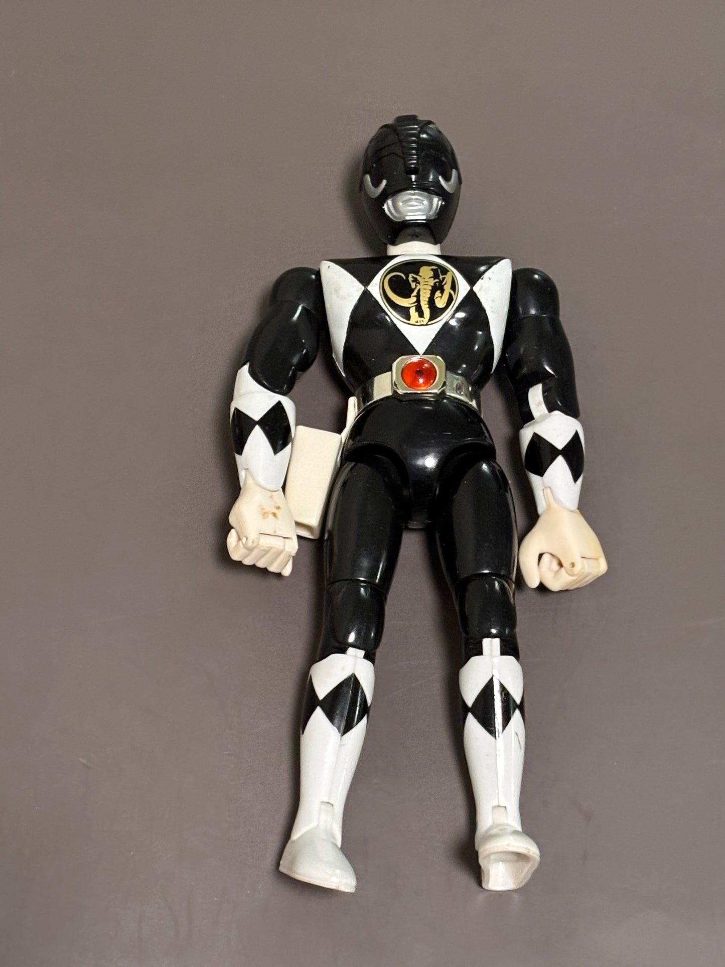1993 Bandai Mighty Morphin' Power Rangers Black Ranger Vintage Action Figure