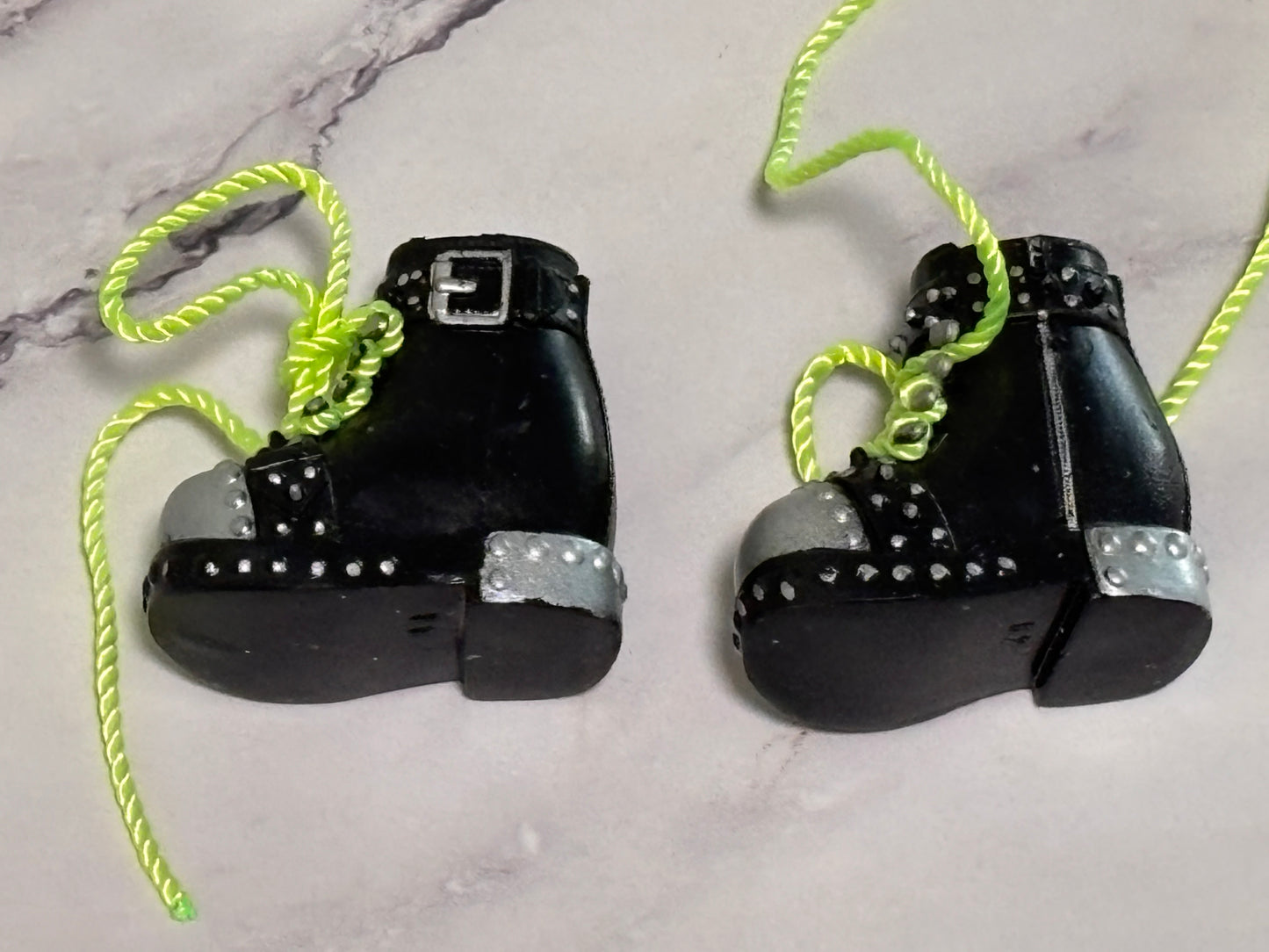 Shadow Rainbow High Harley Limestone Doll Outfit Shoes Green Laces Combat Boots