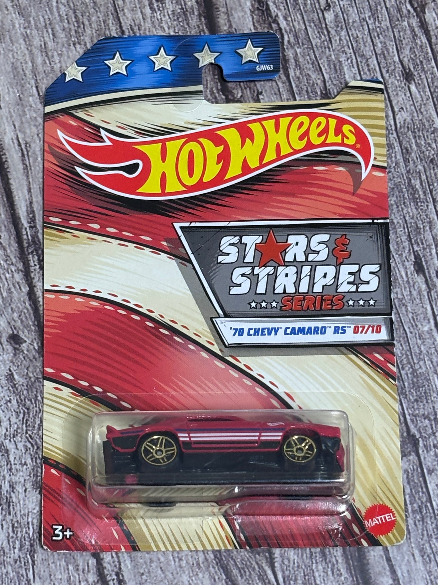 2019 Hot Wheels Stars and Stripes 70 Chevy Camaro RS Red Diecast 1:64 New