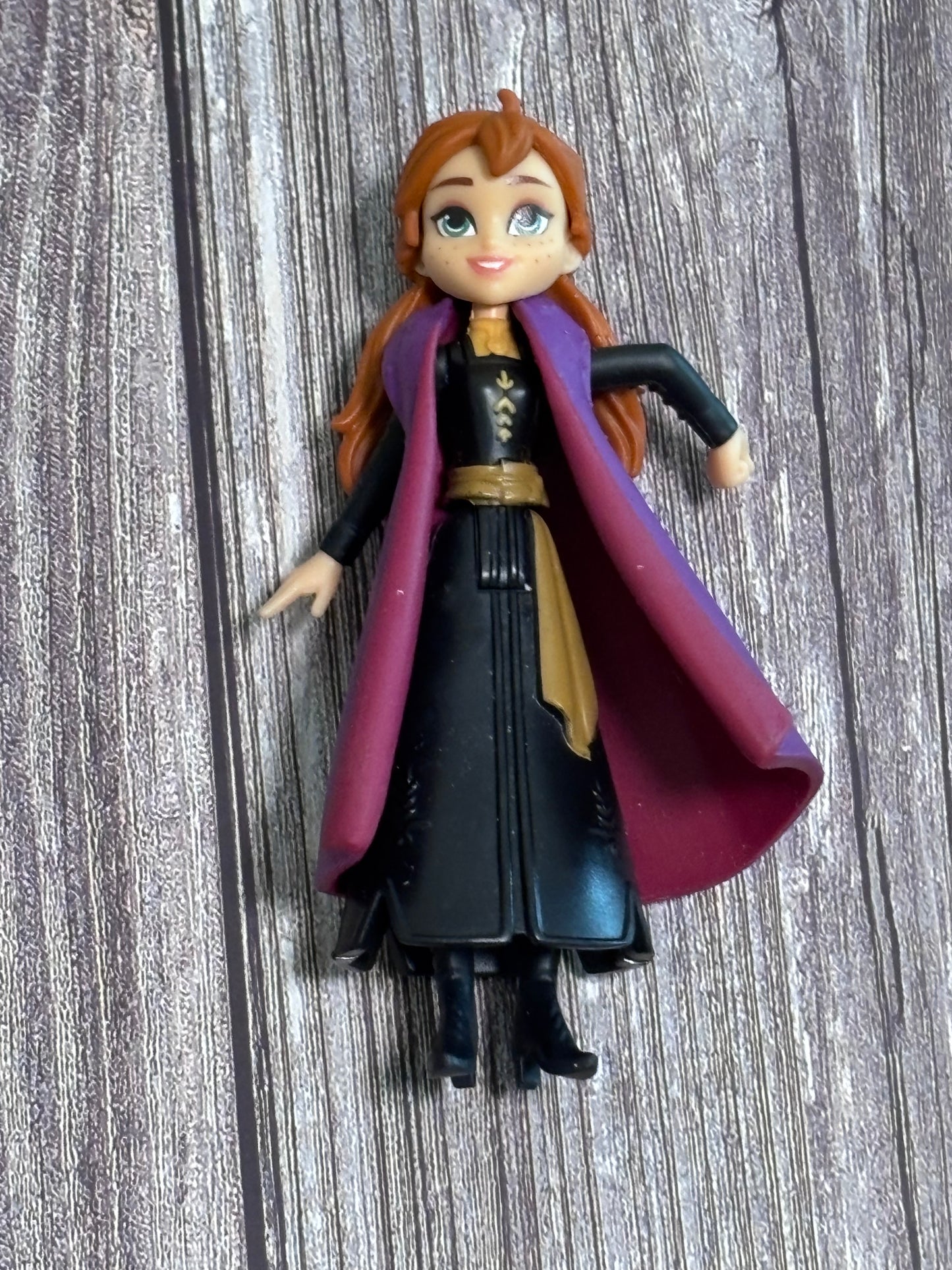 Disney Hasbro Anna Frozen Figure Mini Doll Poseable Removable Jacket 2018 4"
