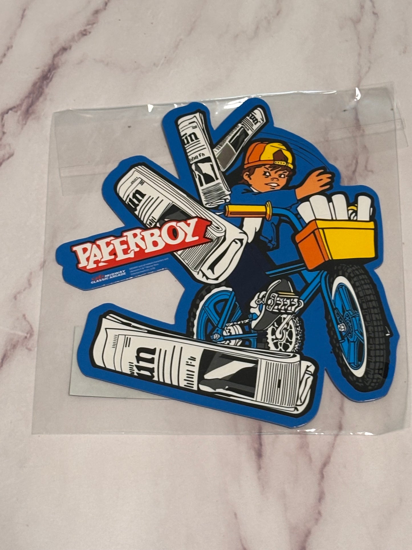 Classic Retro Arcade Paperboy 4.5”x4.75” Refrigerator Toolbox Magnet New