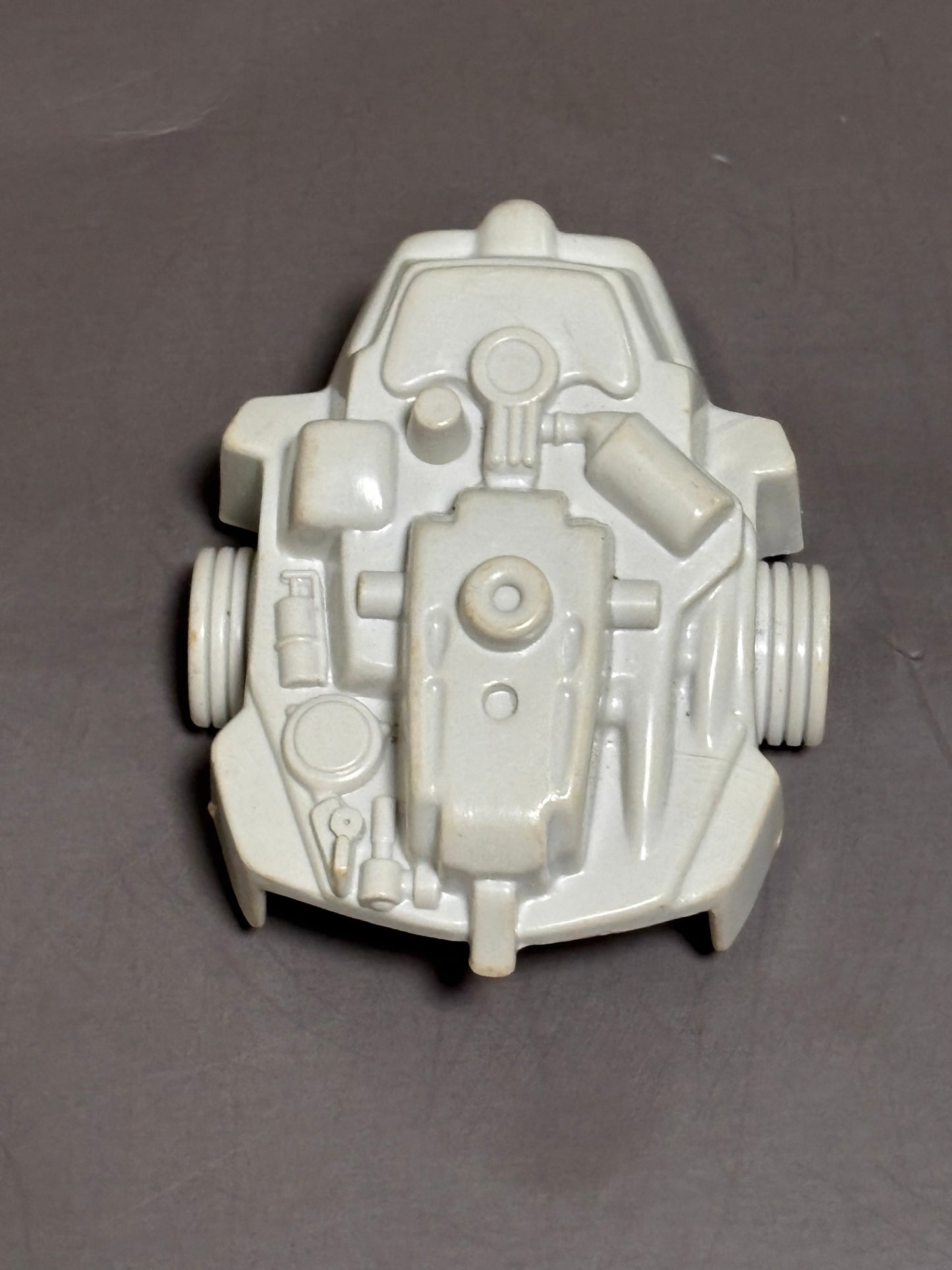 GI Joe Cobra Snake Battle Armor Vintage 1983 Front Plate Gray Accessory Part Only