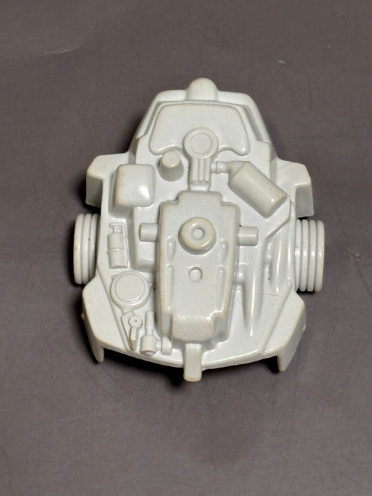 GI Joe Cobra Snake Battle Armor Vintage 1983 Front Plate Gray Accessory Part Only