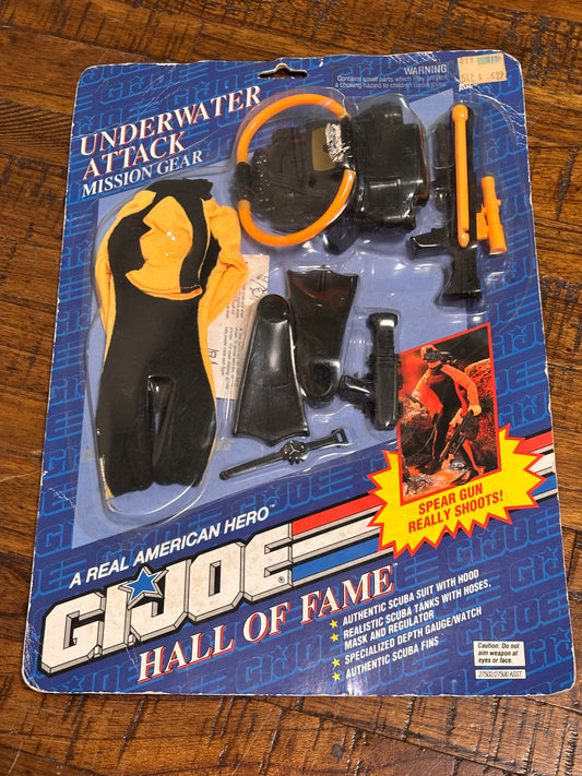 Hasbro G.I. Joe Hall Of Fame Underwater Attack Mission Gear 1992 New Action Figure