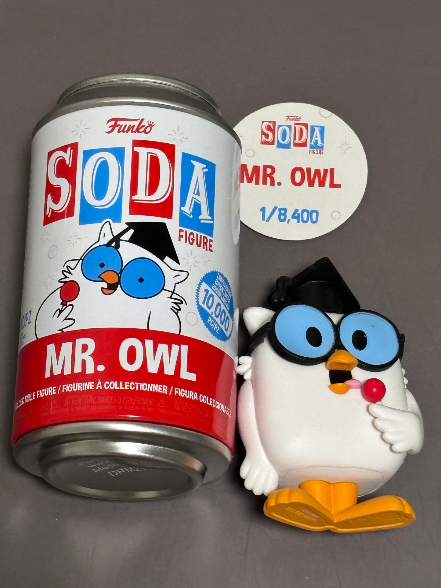 Mr. Owl (Tootsie Roll) Funko Vinyl Soda 1/8,400 Vinyl Figure Common