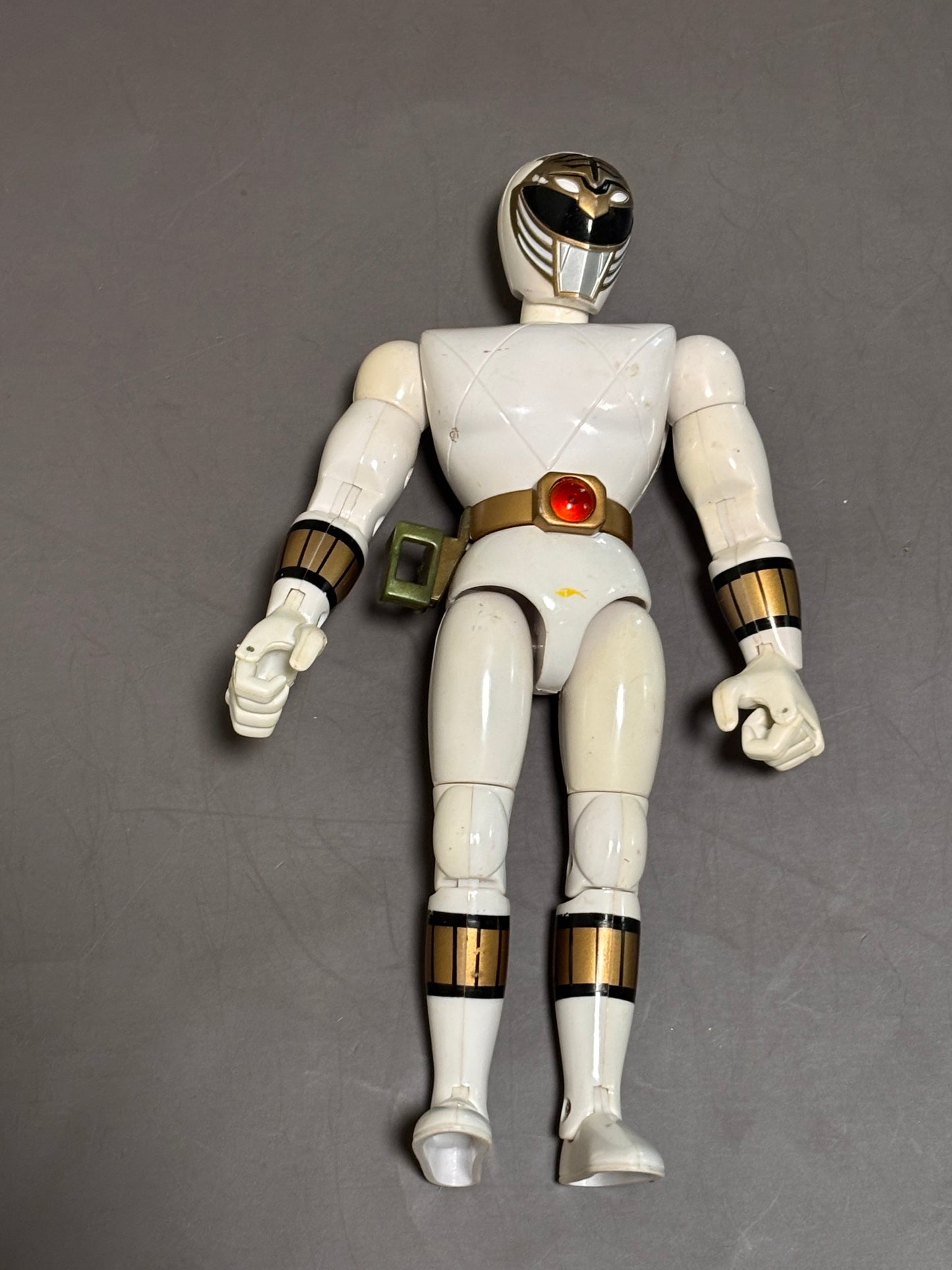 White Ranger 8" Action Figure Mighty Morphin Power Rangers Bandai 1993 Saban