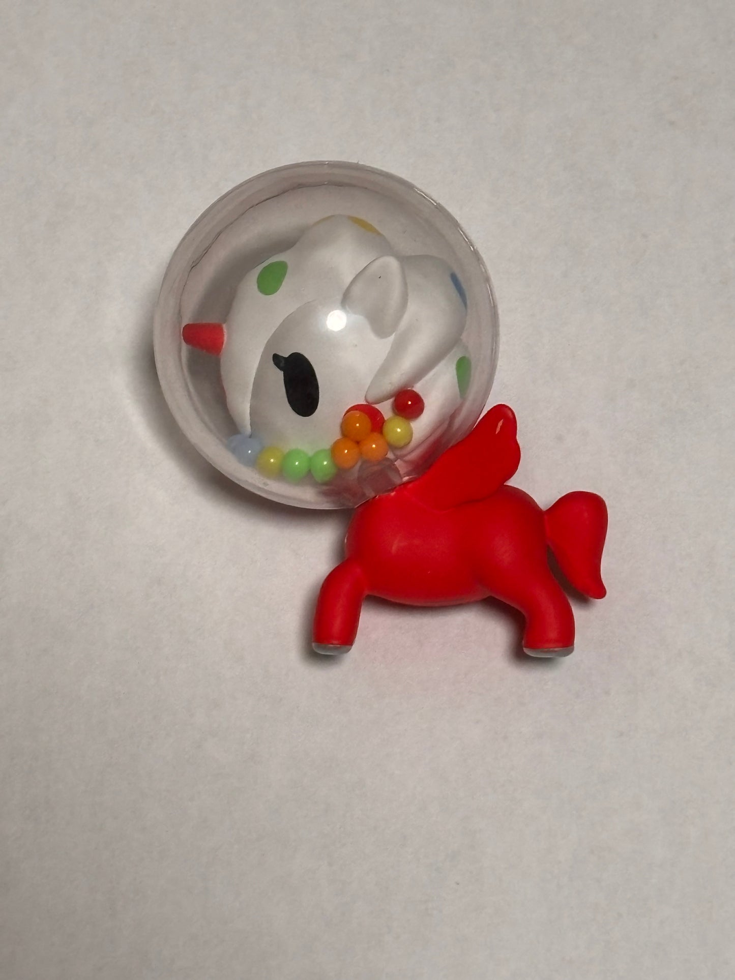 Tokidoki Capsule Cuties Unicorno Unicorn Candy Series Bubble Pop Gum Ball Machine Shaker Red Miniature Mini Vinyl Figure 3” Anime