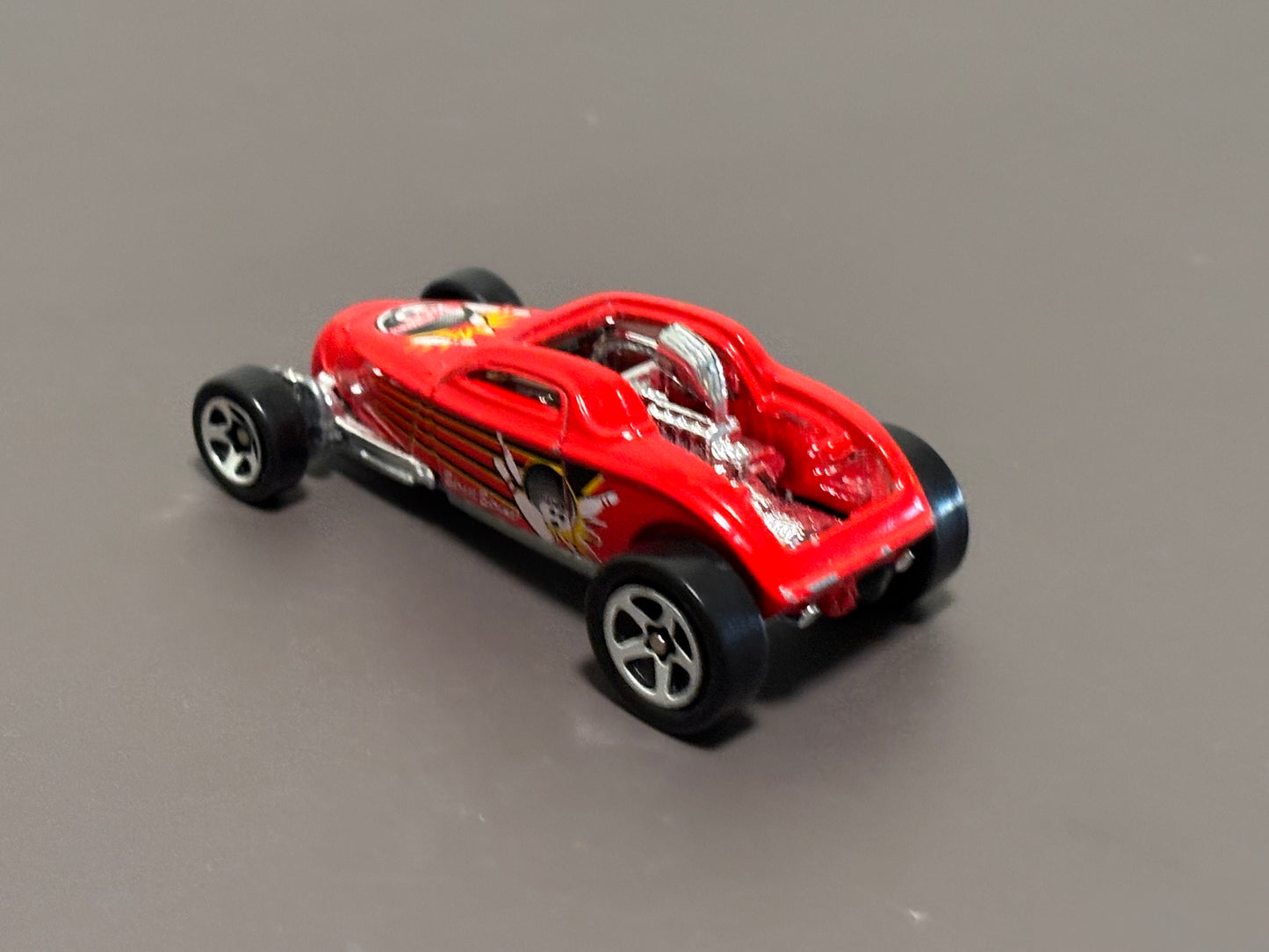 Chopped Custom Bowling Show Car 1/64 Scale Diecast Hot Wheels Red 2000