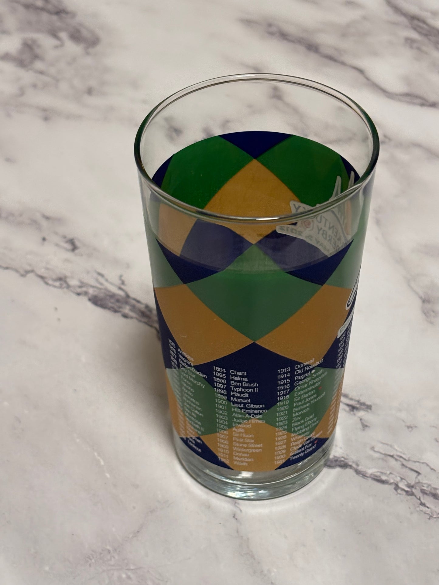 2012 Kentucky Derby Official 138th Churchill Downs Vintage Julep Glass Louisville