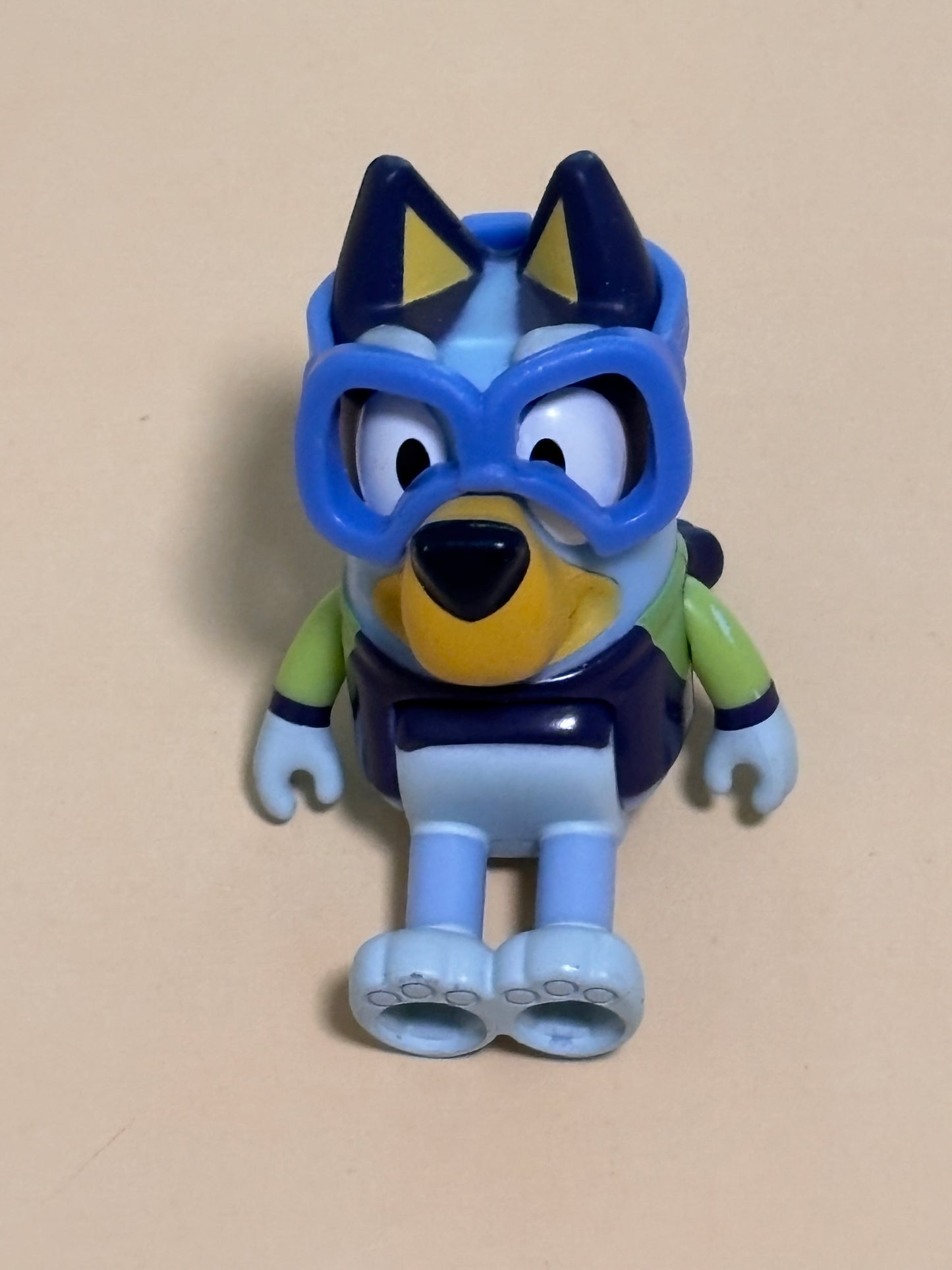 Bluey Figure Bluey Heeler W/Goggles Replacement For Friends & Family Beach Set