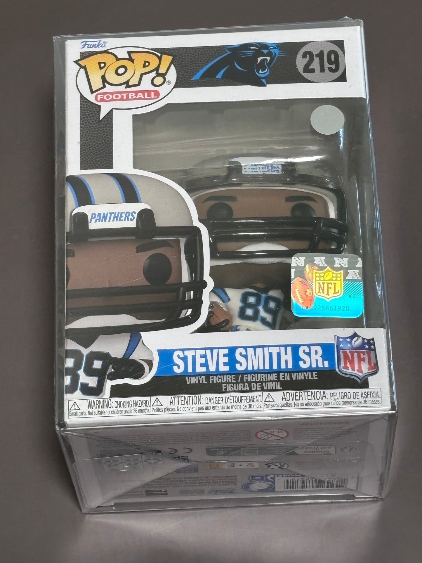 Funko Pop NFL Steve Smith Sr. #219 Carolina Panthers White Jersey Vinyl Figure