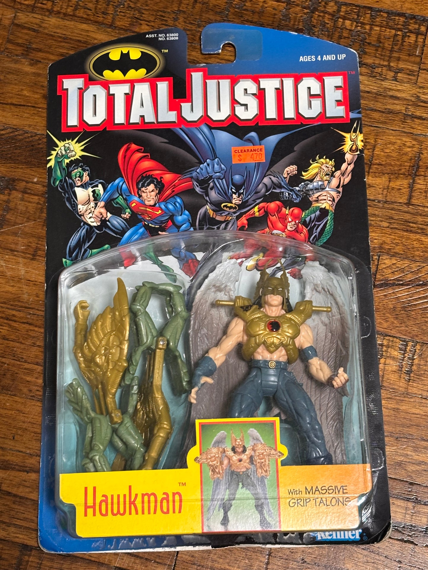 DC Comics Hasbro Kenner Total Justice: Hawkman Action Figure 1996 New